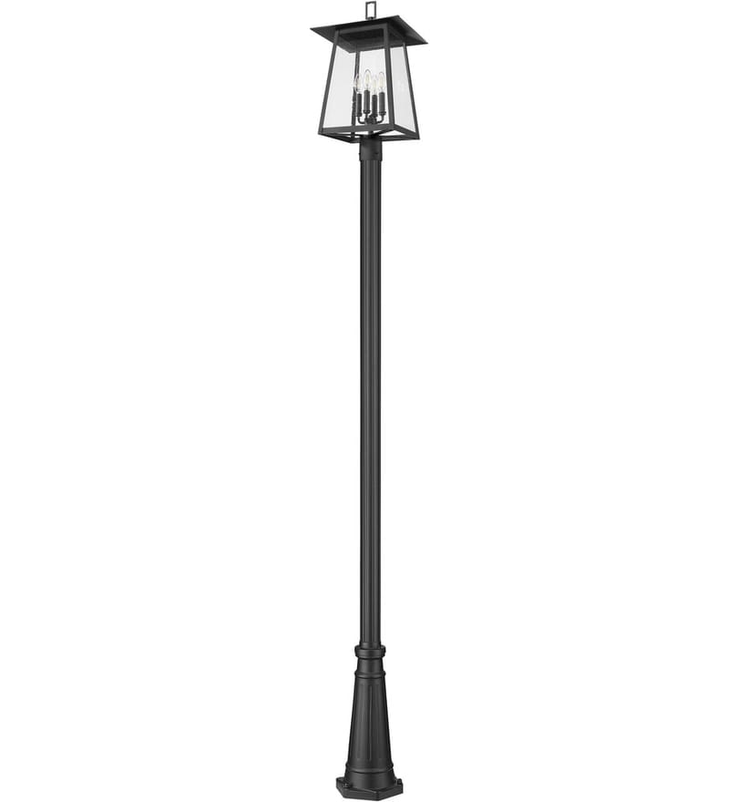 Z-Lite - 5015PHBR-5011P-BK - Rainer 118.25" Outdoor Post Light by Z-Lite - Image 7
