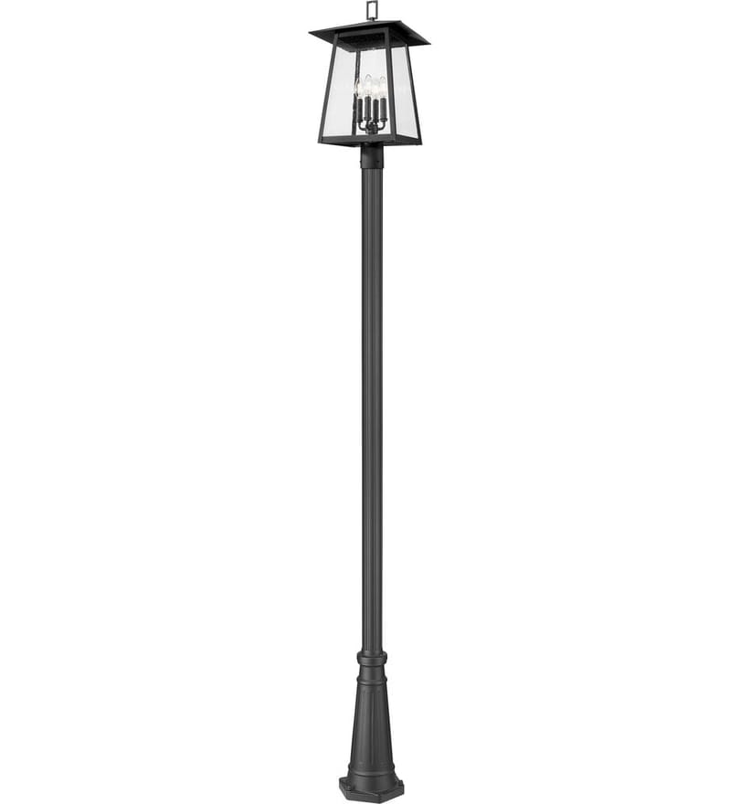 Z-Lite - 5015PHBR-519P-BK - Rainer 118.25" Outdoor Post Light by Z-Lite