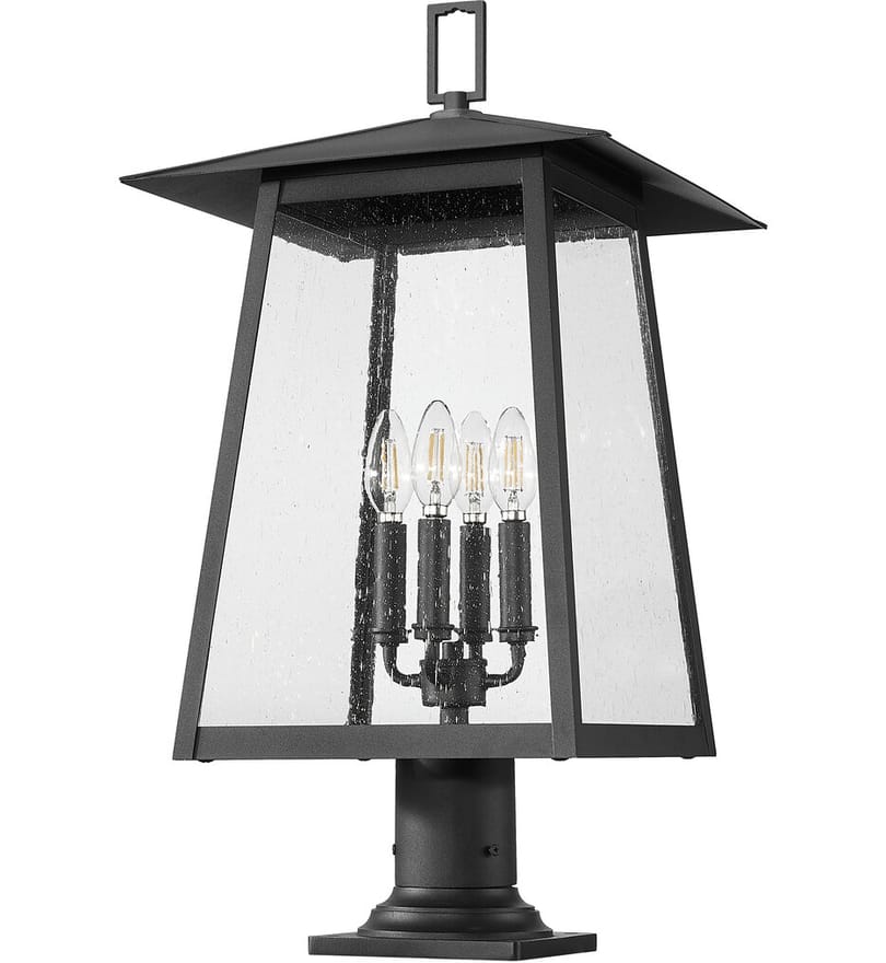 Z-Lite - 5015PHBR-533PM-BK - Rainer 26.25" Outdoor Pier Mount by Z-Lite - Image 7