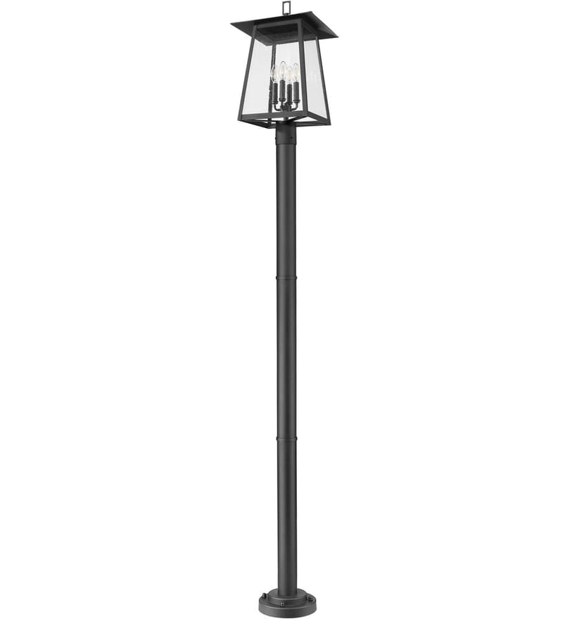 Z-Lite - 5015PHBR-567P-BK - Rainer 98" Outdoor Post Light by Z-Lite - Image 4