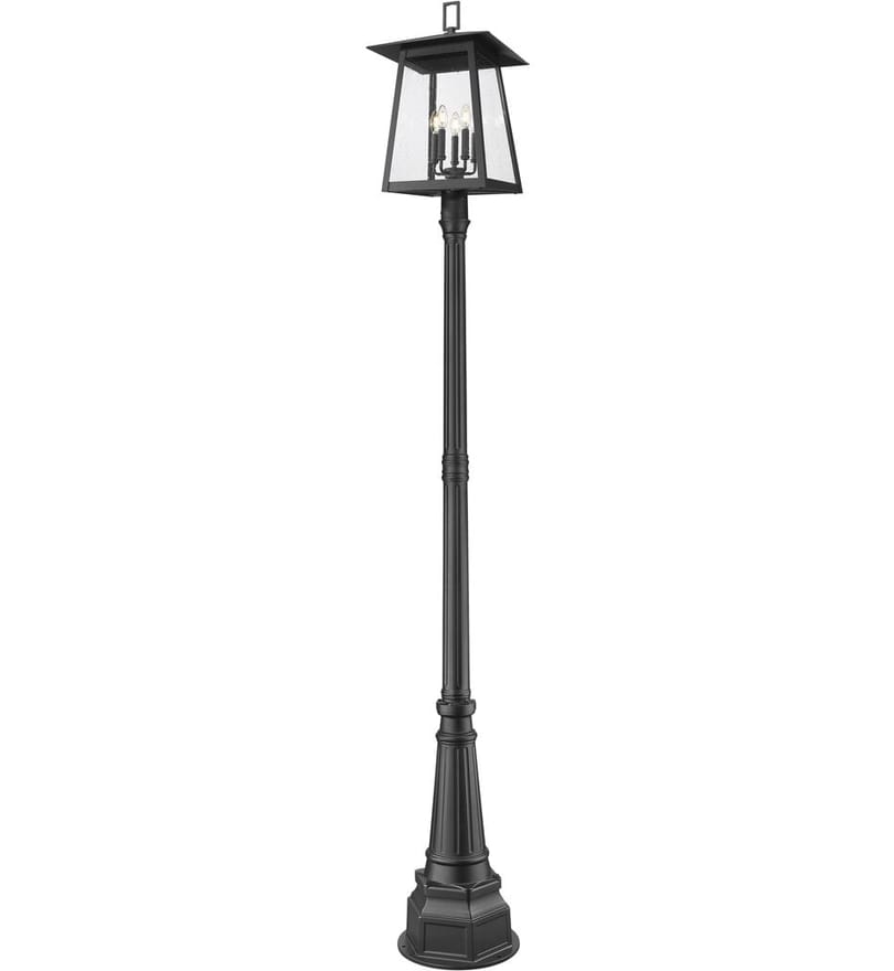 Z-Lite - 5015PHXLR-564P-BK - Rainer 109.5" Outdoor Post Light by Z-Lite