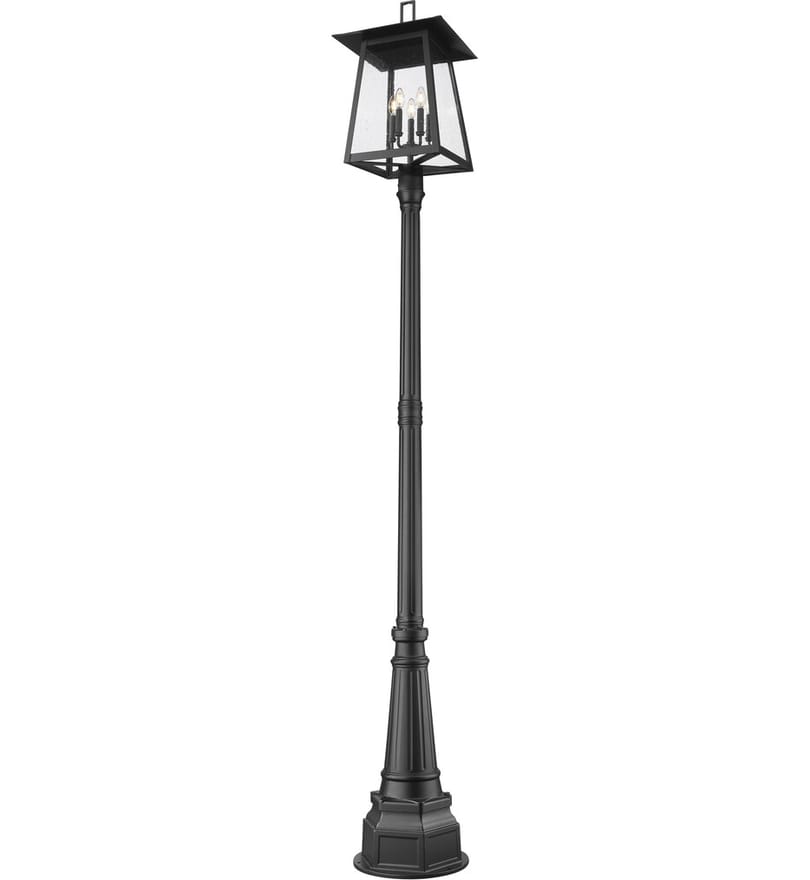 Z-Lite - 5015PHXLR-564P-BK - Rainer 109.5" Outdoor Post Light by Z-Lite - Image 3