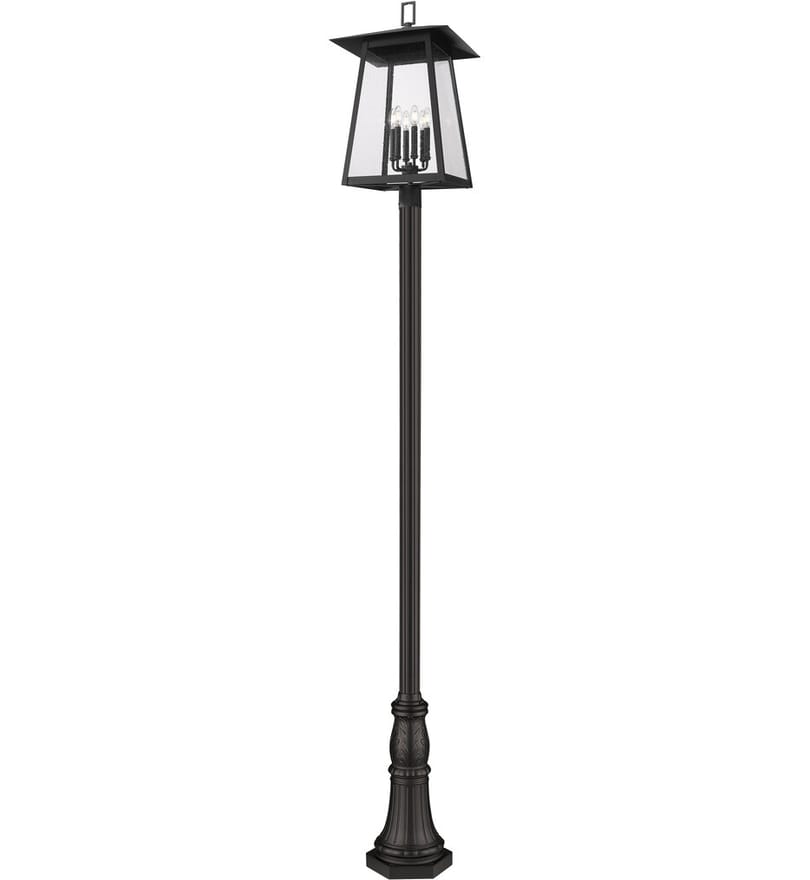 Z-Lite - 5015PHXXLR-518P-BK - Rainer 125.5" Outdoor Post Light by Z-Lite