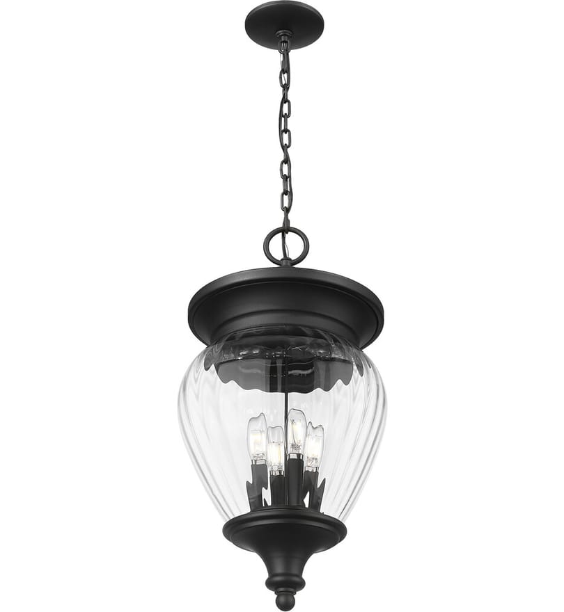 Z-Lite - 5016CHB-BK - Davina 12" Outdoor Pendant by Z-Lite - Image 2