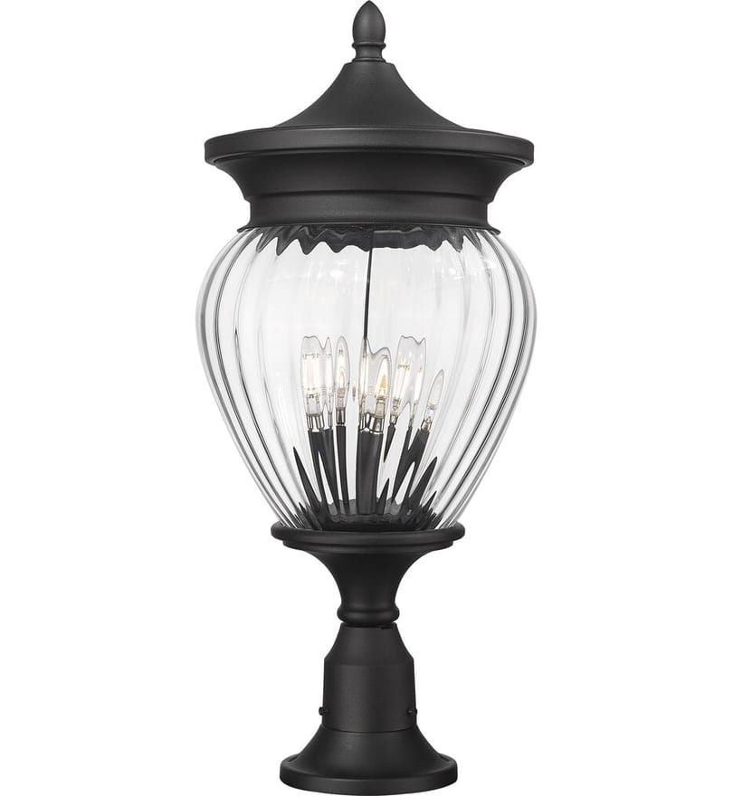 Z-Lite - 5016PHBR-553PM-BK - Davina 27.25" Outdoor Pier Mount by Z-Lite