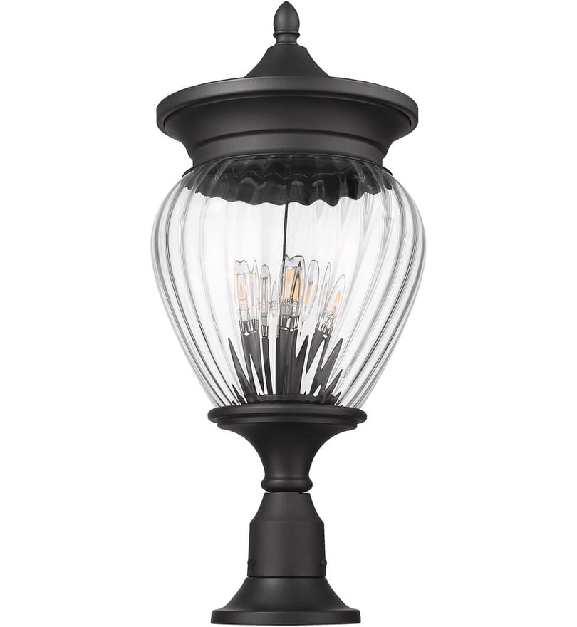Z-Lite - 5016PHBR-553PM-BK - Davina 27.25" Outdoor Pier Mount by Z-Lite - Image 7