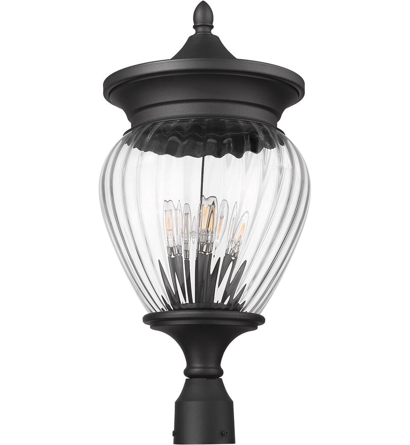 Z-Lite - 5016PHBR-BK - Davina 25.25" Outdoor Post Light by Z-Lite - Image 6