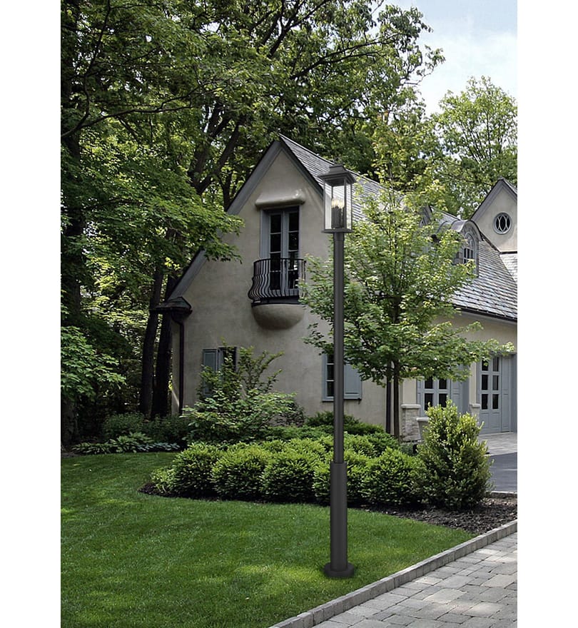 Z-Lite - 5017PHBR-5010P-BK - Tiberius 120" Outdoor Post Light by Z-Lite - Image 2