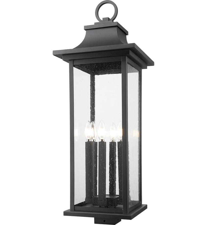 Z-Lite - 5017PHXLS-BK - Tiberius 34" Outdoor Post Light by Z-Lite