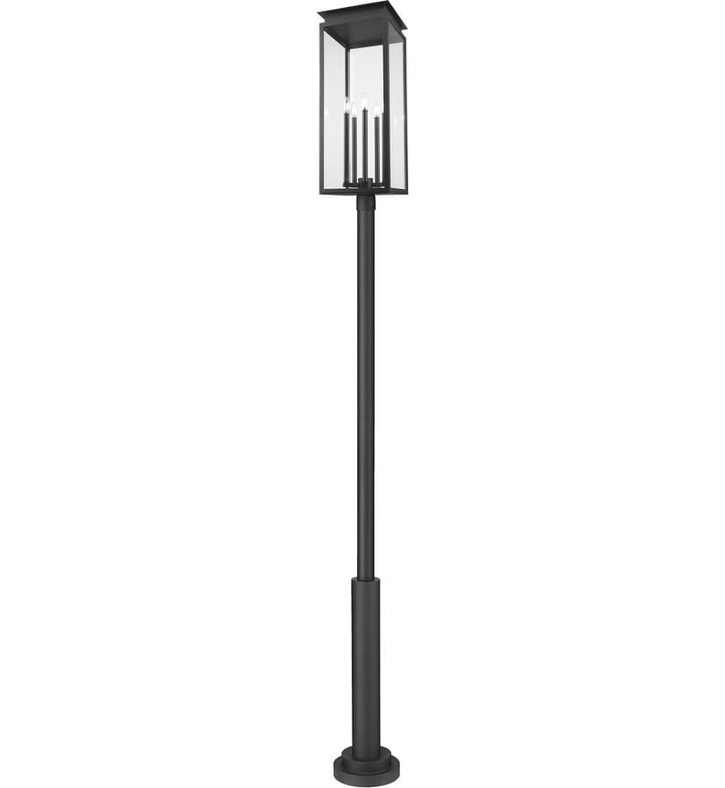 Z-Lite - 5018PHXLR-5010P-BK - Nova 129.75" Outdoor Post Light by Z-Lite