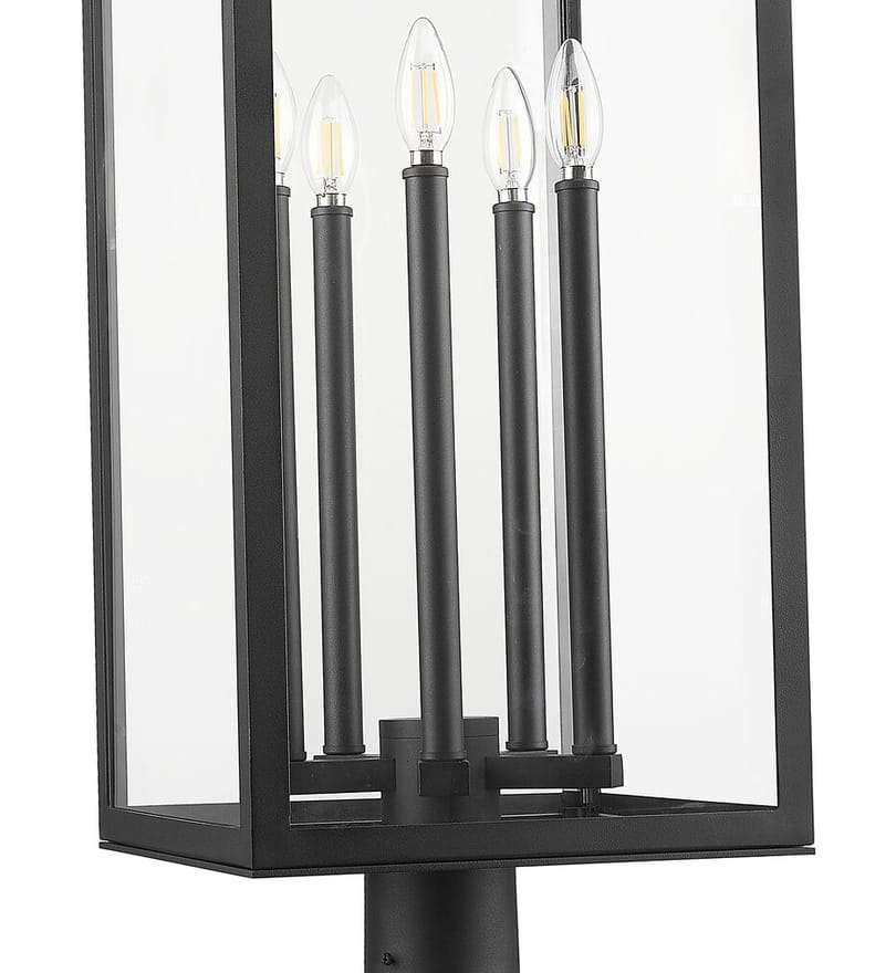 Z-Lite - 5018PHXLR-564P-BK - Nova 117" Outdoor Post Light by Z-Lite - Image 6