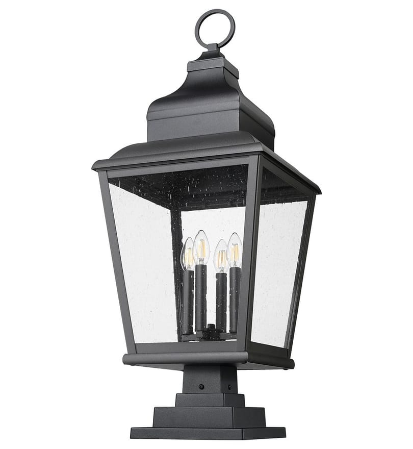Z-Lite - 5029PHXLS-LSQPM-BK - Raphael 35-inch Outdoor Pier Mounted Light by Z-Lite - Image 5