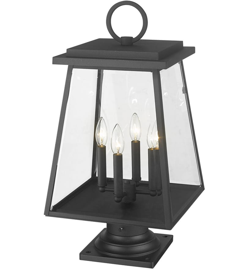 Z-Lite - 521PHBR-533PM-BK - Broughton 24.5" Pier Mount by Z-Lite - Image 6