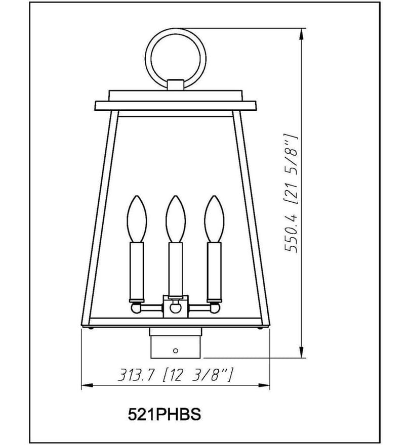 Z-Lite - 521PHBS-BK - Broughton 21.75" Post Mount by Z-Lite - Image 6