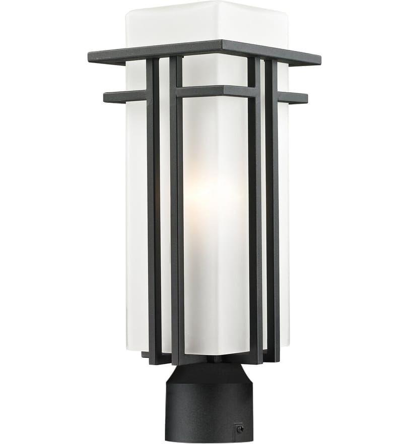 Z-Lite - 549PHM-BK-R - Abbey 17.25" Outdoor Post Mount by Z-Lite