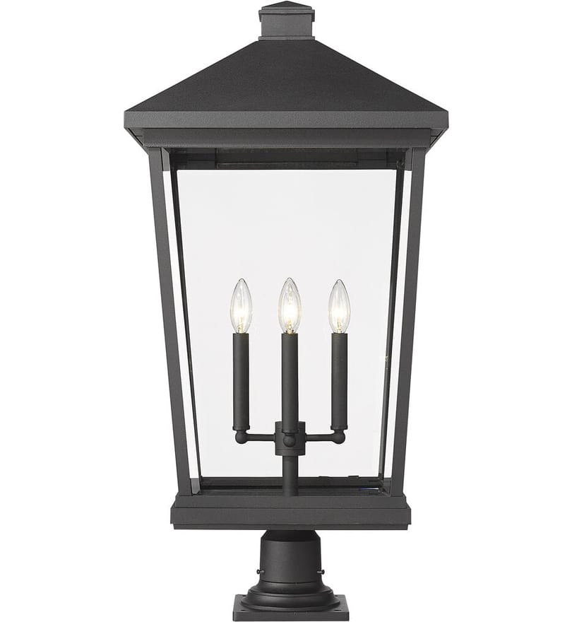 Z-Lite - 568PHXXLR-533PM-BK - Beacon 33" Outdoor Pier Mount by Z-Lite - Image 4