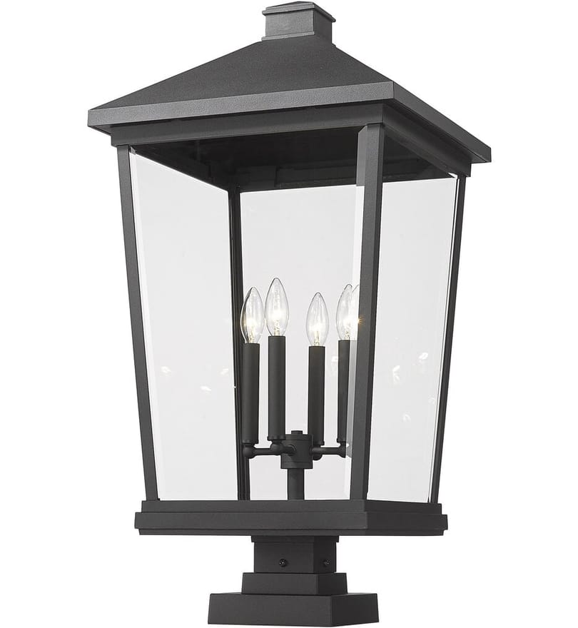 Z-Lite - 568PHXXLS-SQPM-BK - Beacon 32" Outdoor Pier Mount by Z-Lite - Image 5