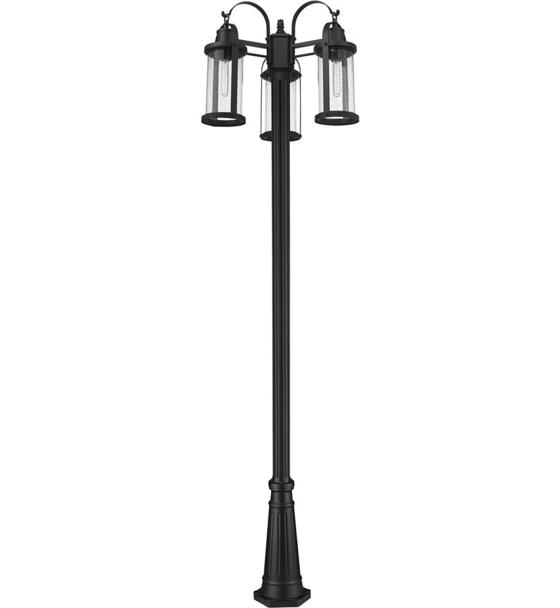 Z-Lite - 569MP3-519P-BK - Roundhouse 114.5" Outdoor Post Light by Z-Lite - Image 5