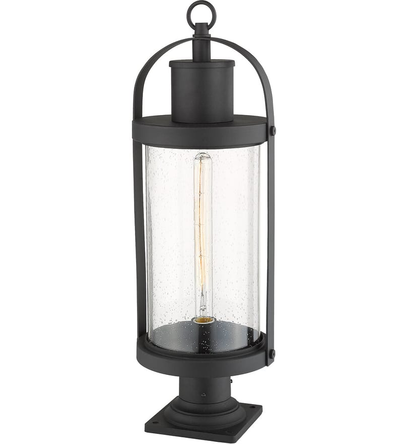 Z-Lite - 569PHB-533PM-BK - Roundhouse 27" Outdoor Pier Mount by Z-Lite - Image 3
