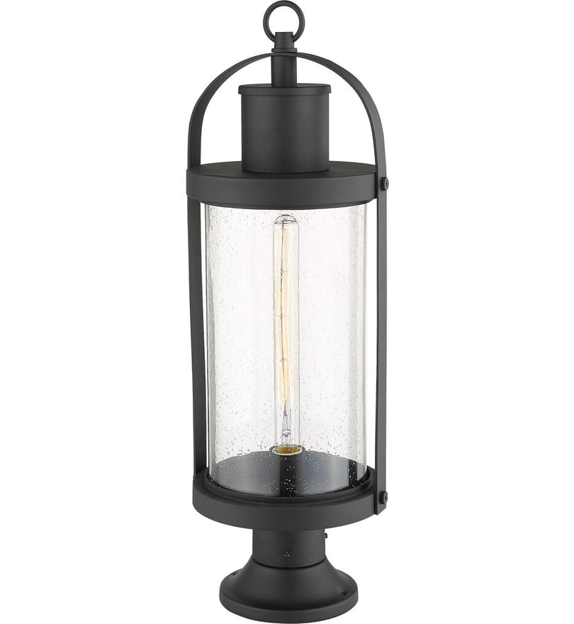 Z-Lite - 569PHB-553PM-BK - Roundhouse 27" Outdoor Pier Mount by Z-Lite - Image 3