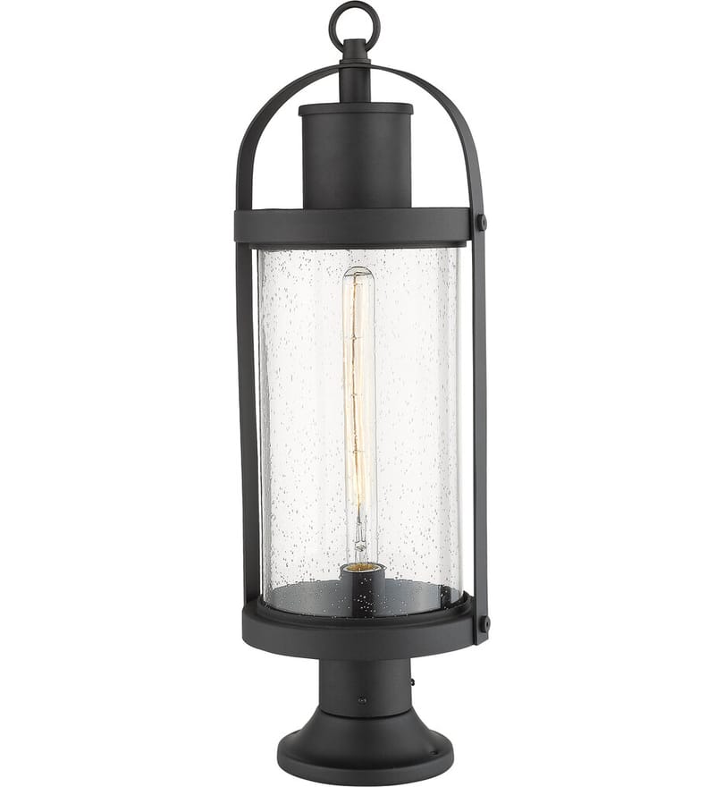 Z-Lite - 569PHB-553PM-BK - Roundhouse 27" Outdoor Pier Mount by Z-Lite - Image 4