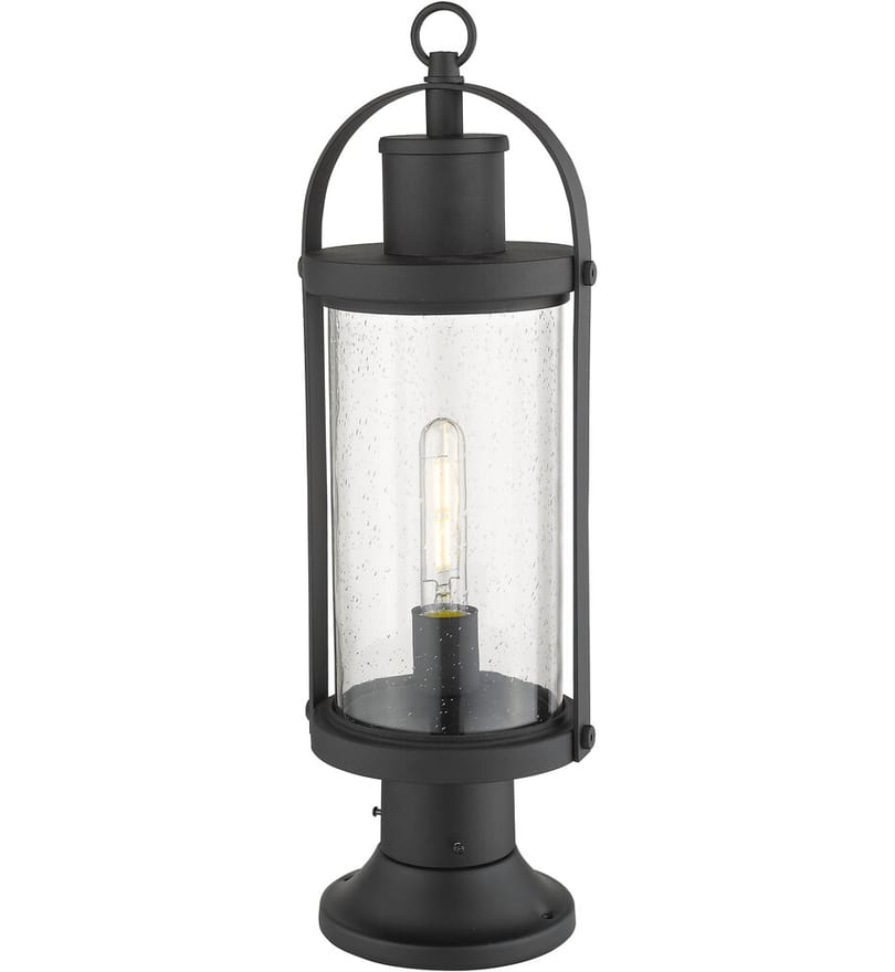 Z-Lite - 569PHM-553PM-BK - Roundhouse 22.5" Outdoor Pier Mount by Z-Lite - Image 2