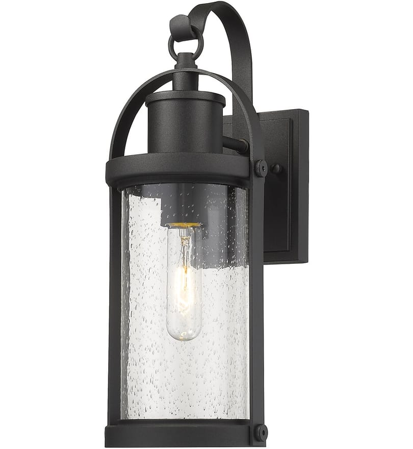 Z-Lite - 569S-BK - Roundhouse 15.75" Outdoor Wall Sconce by Z-Lite