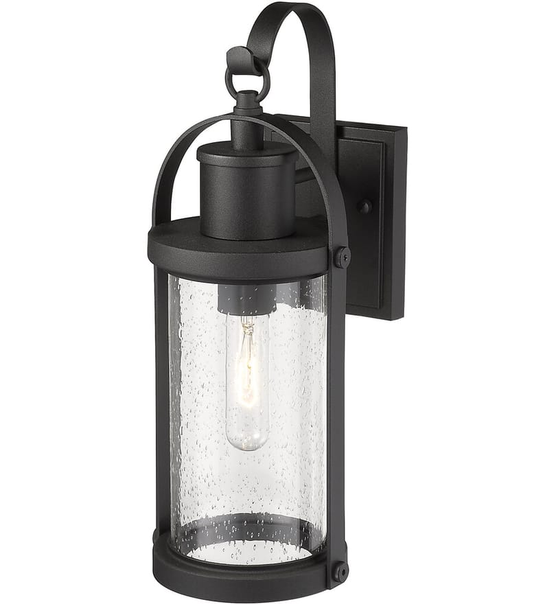 Z-Lite - 569S-BK - Roundhouse 15.75" Outdoor Wall Sconce by Z-Lite - Image 5