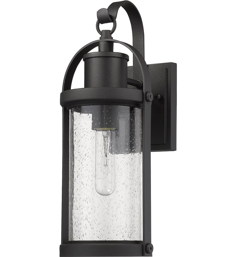 Z-Lite - 569S-BK - Roundhouse 15.75" Outdoor Wall Sconce by Z-Lite - Image 6