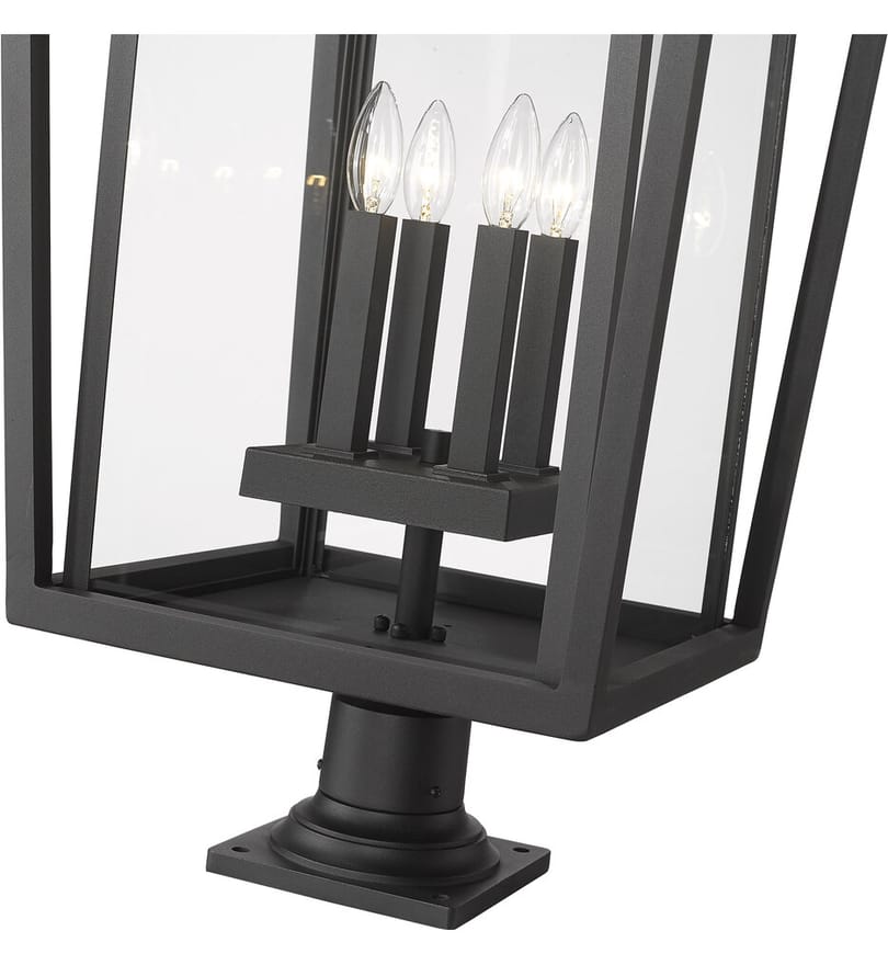 Z-Lite - 571PHXXLR-533PM-BK - Seoul 32" Outdoor Pier Mount by Z-Lite - Image 6
