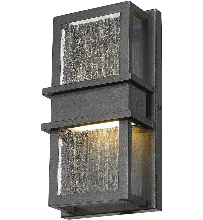 Z-Lite - 577S-BK-LED - Eclipse 12" Outdoor Wall Sconce by Z-Lite - Image 5