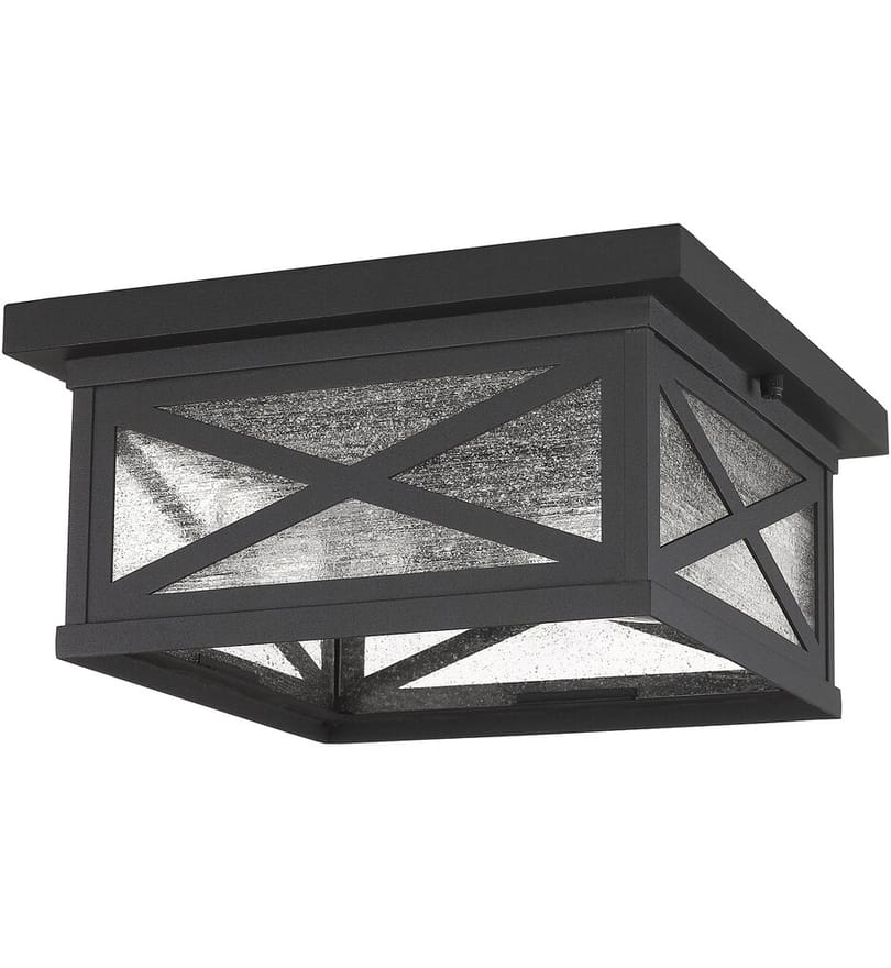 Z-Lite - 583F-BK - Brookside 12" Outdoor Flush Mount by Z-Lite - Image 7