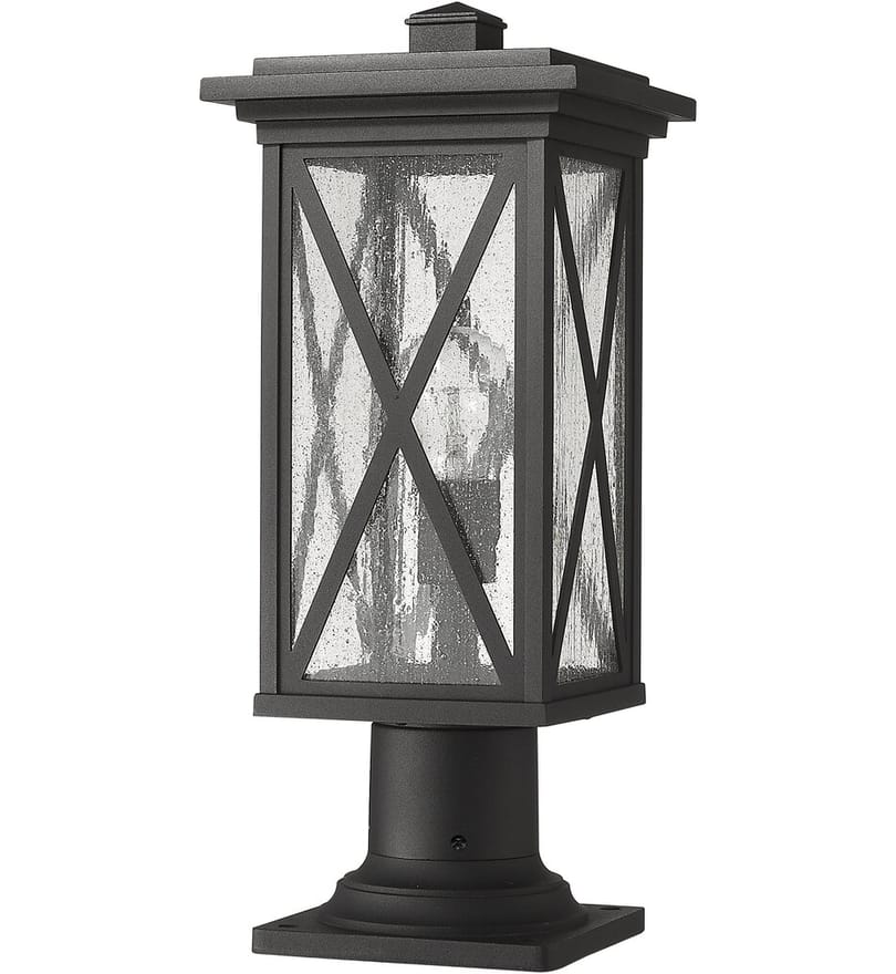 Z-Lite - 583PHMR-533PM-BK - Brookside 18.5" Outdoor Pier Mount by Z-Lite - Image 7