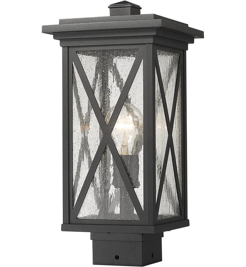 Z-Lite - 583PHMS-BK - Brookside 15.75" Outdoor Post Mount by Z-Lite