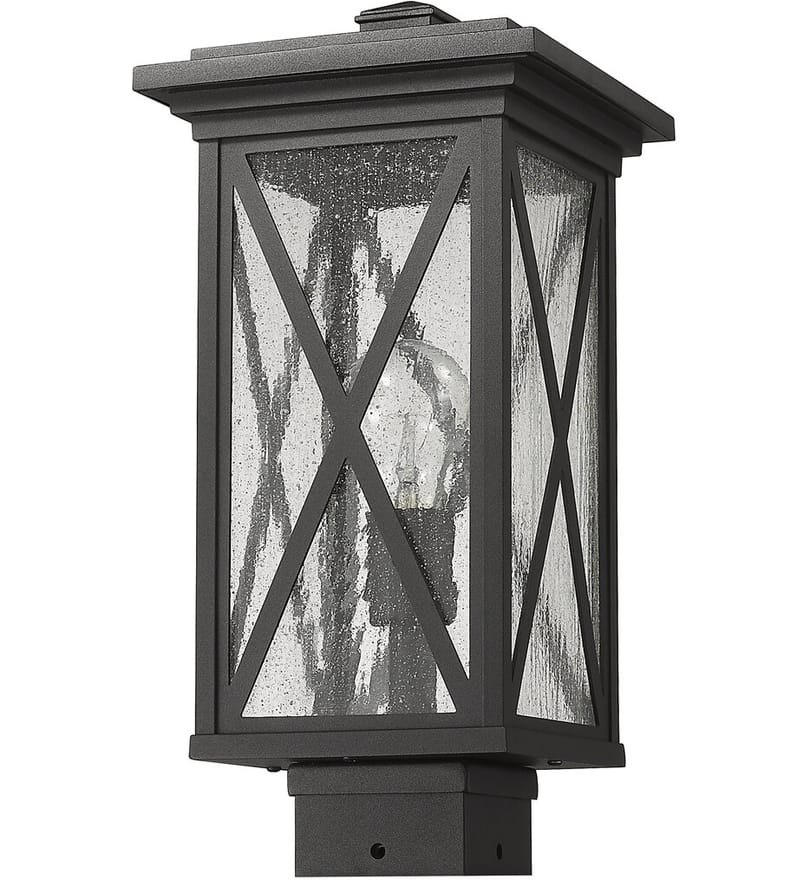 Z-Lite - 583PHMS-BK - Brookside 15.75" Outdoor Post Mount by Z-Lite - Image 5