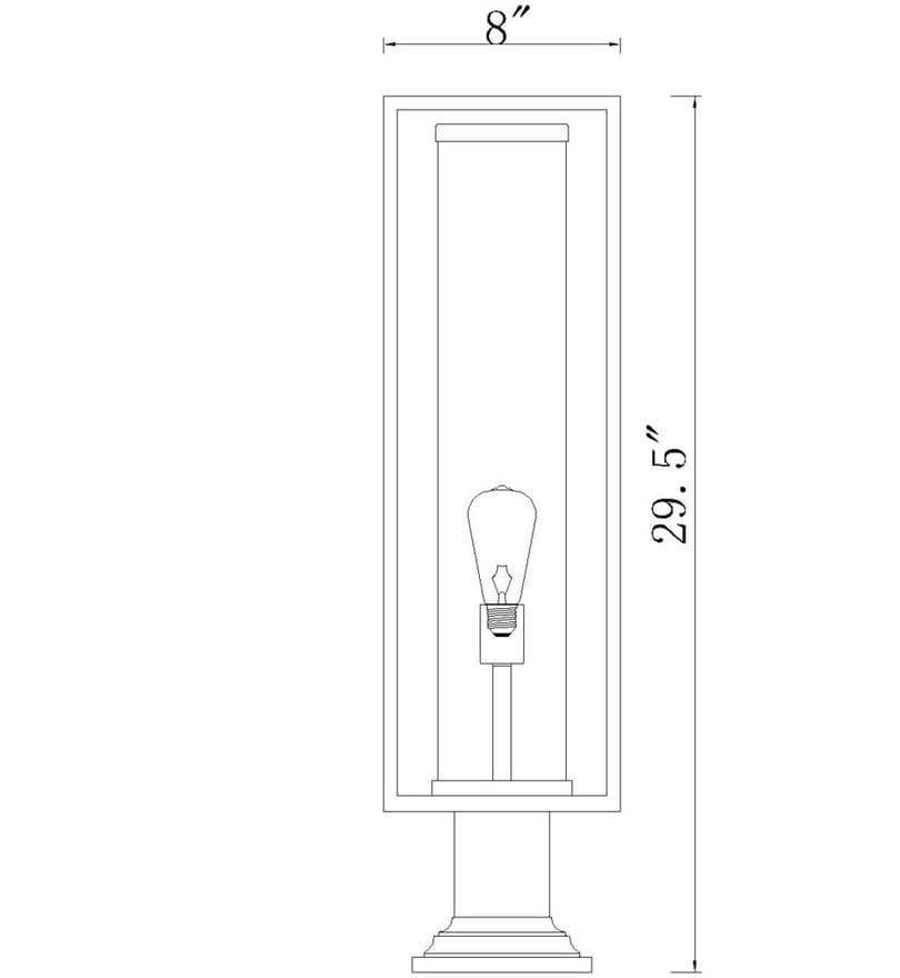 Z-Lite - Dunbroch 29.75" Outdoor Pier Mount by Z-Lite - Image 7