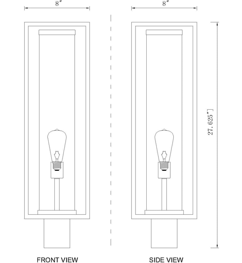 Z-Lite - Dunbroch 27.75" Outdoor Post Mount by Z-Lite - Image 6