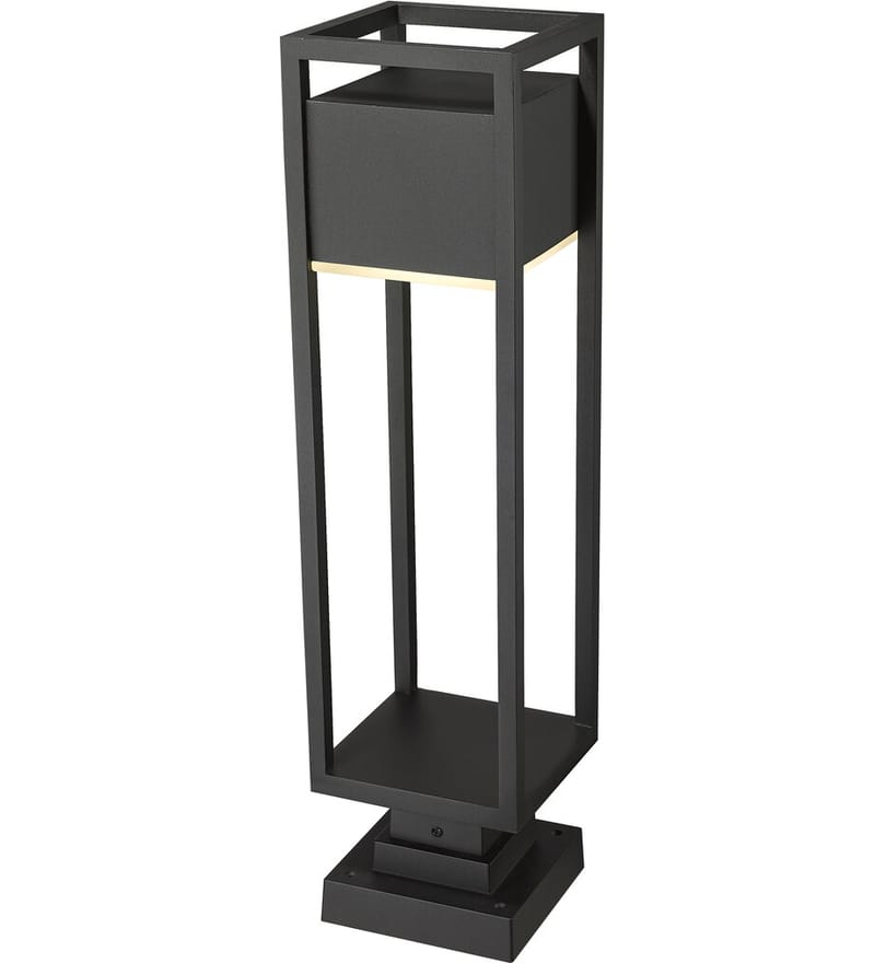Z-Lite - 585PHBS-SQPM-BK-LED - Barwick 28.25" Outdoor Pier Mount by Z-Lite - Image 5
