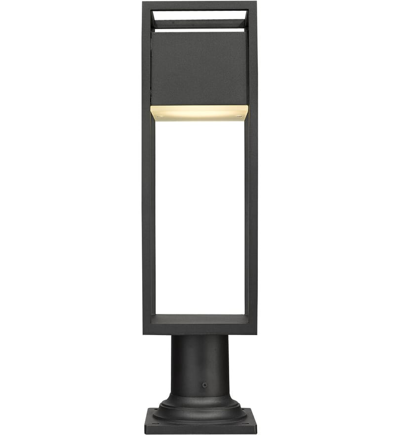 Z-Lite - 585PHMR-533PM-BK-LED - Barwick 23.25" Outdoor Pier Mount by Z-Lite - Image 4