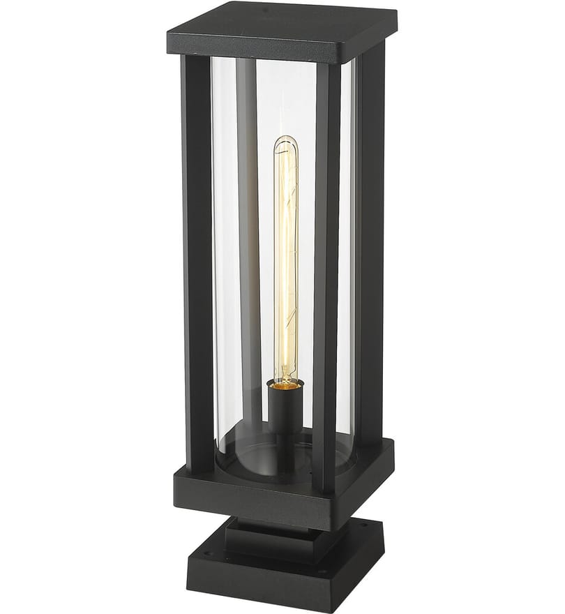 Z-Lite - 586PHBS-SQPM-BK - Glenwood 22.5" Outdoor Pier Mount by Z-Lite - Image 5