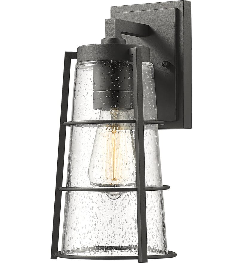 Z-Lite - 591M-BK - Helix 13" Outdoor Wall Sconce by Z-Lite