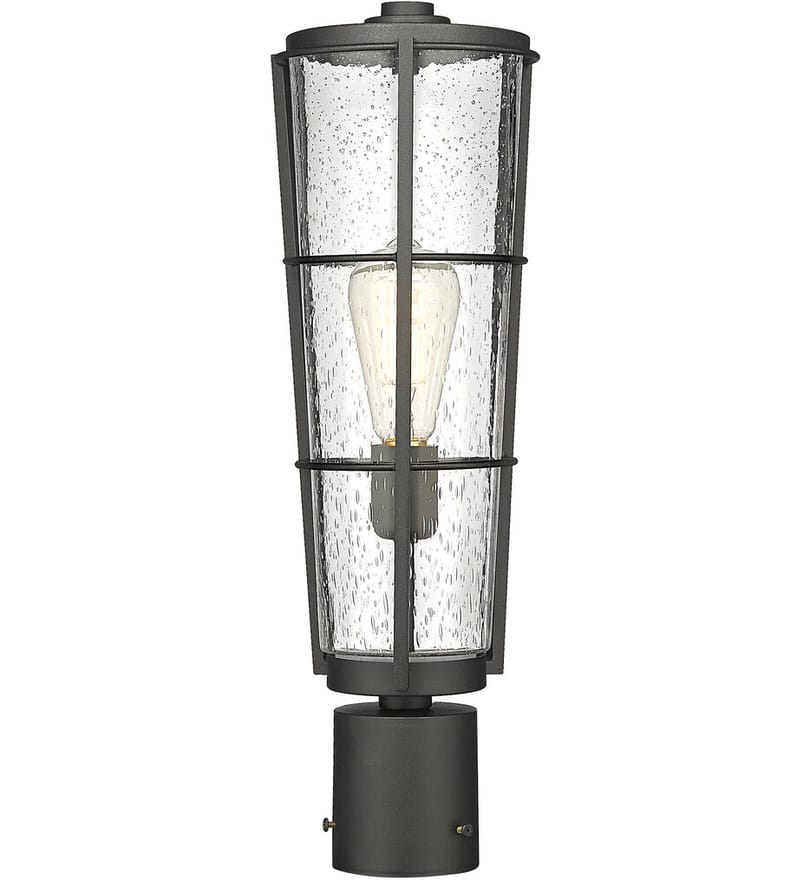 Z-Lite - 591PHB-BK - Helix 19.5" Outdoor Post Mount by Z-Lite