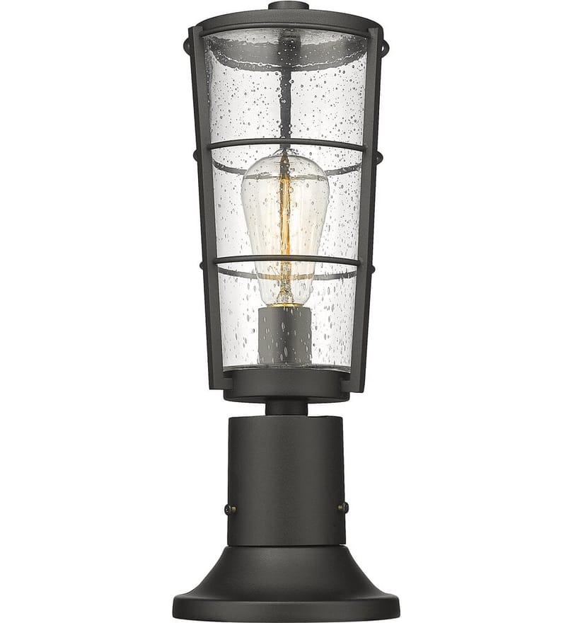 Z-Lite - 591PHM-553PM-BK - Helix 18" Outdoor Pier Mount by Z-Lite - Image 5