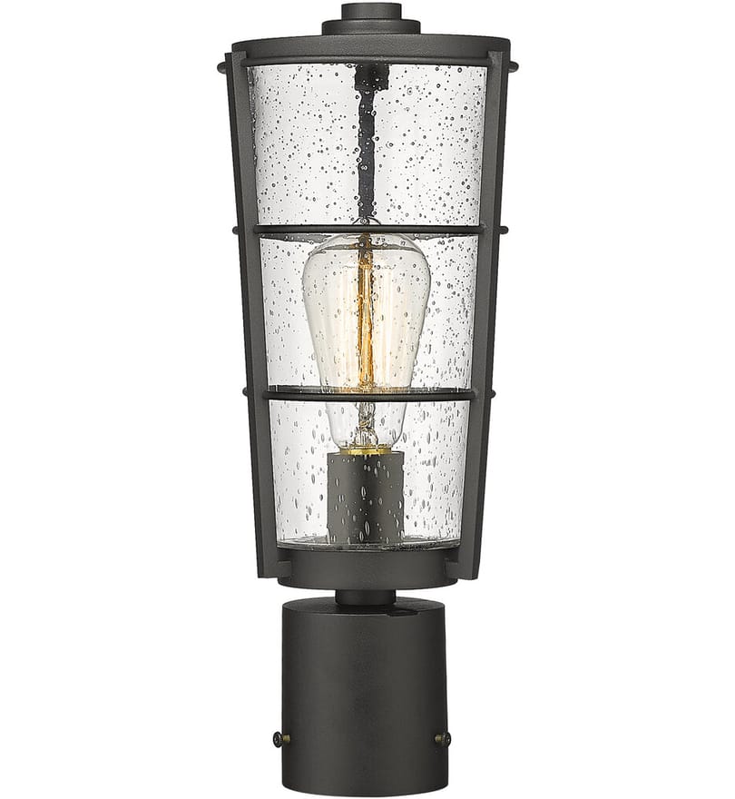 Z-Lite - 591PHM-BK - Helix 15.25" Outdoor Post Mount by Z-Lite - Image 3