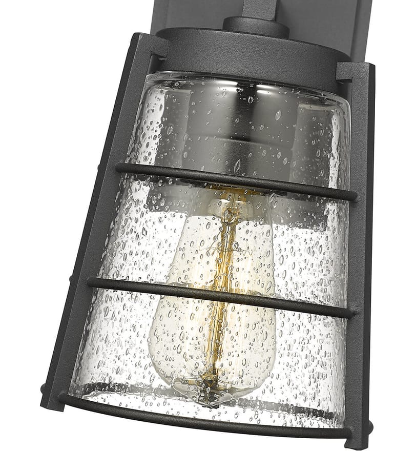 Z-Lite - 591S-BK - Helix 9.25" Outdoor Wall Sconce by Z-Lite - Image 6