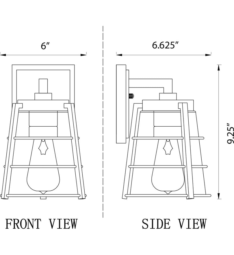 Z-Lite - 591S-BK - Helix 9.25" Outdoor Wall Sconce by Z-Lite - Image 8