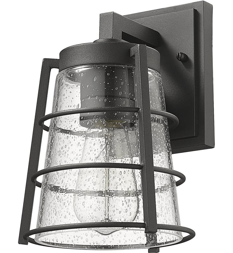 Z-Lite - 591S-BK - Helix 9.25" Outdoor Wall Sconce by Z-Lite - Image 7