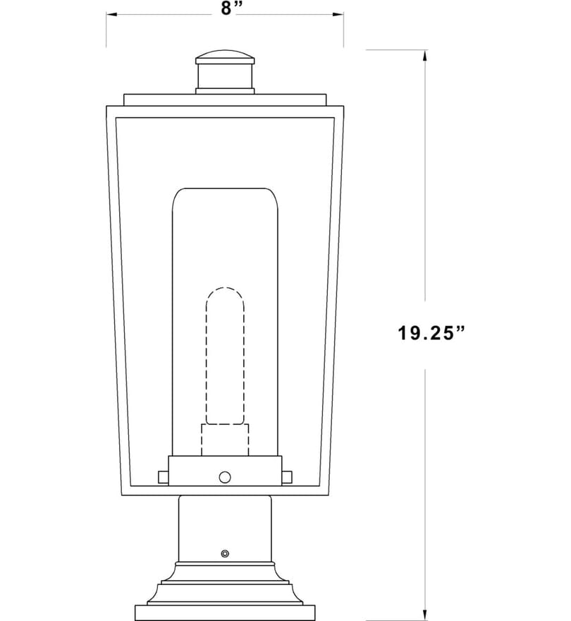 Z-Lite - Sheridan 19.5" Outdoor Pier Mount by Z-Lite - Image 8
