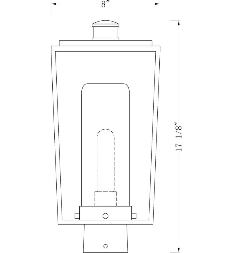 Z-Lite - Sheridan 17.25" Outdoor Post Mount by Z-Lite - Image 6