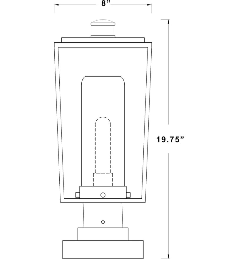 Z-Lite - Sheridan 19.75" Outdoor Pier Mount by Z-Lite - Image 8